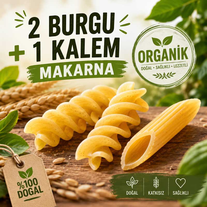 Sağlıklı Sofralar İçin Organik Makarna - 2B1K